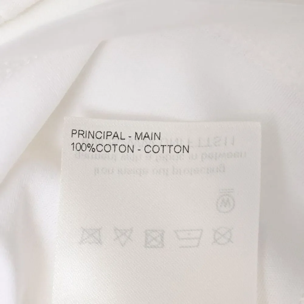 Louis Vuitton Logo Stamp Crop Top in White Cotton